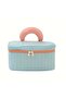 Candy Blue Pink Inner Sections Adjustable Makeup Bag Cosmetic and Travel Bag - 7