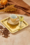Royal Gold Series Gold Presentation Tray, Promise Engagement Tray, 24cm, Avant-Garde Design, Single Piece - 2