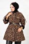 Leopard Patterned Trench Coat -2 - 2