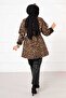 Leopard Patterned Trench Coat -2 - 4