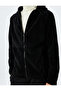 Basic Pocket Hooded Fleece Cardigan with Zippered Stitching Detail - 5
