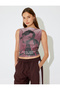 Sleeveless Sequin Sequined Slim Fit Patterned Undershirt - 3