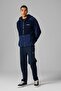 Zippered Hooded Men's Coat Em250-Nv - 4