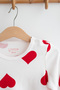Cotton Heart Long Sleeve Baby Bodysuit - 4