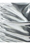 Mini Metallic Dress Draped Long Sleeve - 6