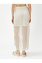 Mesh Midi Skirt Slit Lined - 4