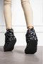 Black women's plush furry slippers home boots home shoes thick lightweight sole - 3
