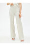 Pleated Trousers High Waist Elastic Waist - 4