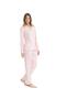 Women's Pink Full-Length Pajama Set - 3