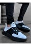 Ba0160 Men's High Sole White Black Sports Shoes with Straps - 2