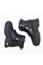 Black Women's Sneaker Boots 23K386-3 - 4