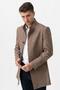 Treviso 4021 Slim Fit Cotton Judge Collar Overcoat A.Brown - 3