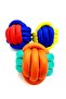 Durable Dental String Dog Ball Toy Set of 3 7cm