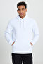 Men's White-Navy Blue 2-Pack Cotton Fleece-Lined Sweatshirt Hoodie with Kangaroo Pocket Standard Fit - 7