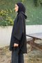 Suede Poncho Black - 4