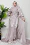 Powder Color Aslı Hijab Dress - 2