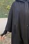 Suede Poncho Black - 5