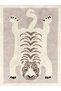 Asian Collection Beige Tones Tiger Patterned Woven Base Modern Decorative Carpet Asian22 - 2