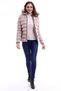 Tals Fashion Cream Color Hood Microjel Filled Plush Water and Wind Drucker Feature Coat 119