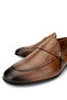 Men's Genuine Leather Tan Loafer Shoes - 3