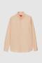 Ds Damat Comfort Mink Button Collar Relaxed Fit Linen Look 100% Cotton Shirt - 5