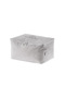Flower Pattern Printed Scrap - Gray - 30X22X18 cm
