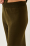 Women's Khaki Knitwear Top and Bottom Set 20247547 - 2
