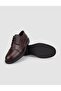100% Genuine Leather Brown Lace-Up Men's Casual Shoes - 4
