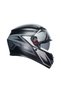 K3 Compound Matt Black Grey Kapalı Kask - 4