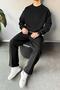 Basic Oversized Sweatshirt Black - 4