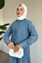 Tasseled Blue Long Tunic - 4