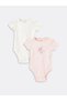 Lcw Baby Crew Neck Printed Baby Girl Snapback Bodysuit 2-Pack (W4)