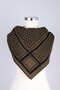 Patterned Knitwear Triangle Shawl - 4
