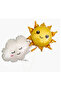 مجموعة بالونات فويل تحت عنوان Cloud Sun مكونة من قطعتين - 3