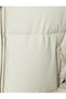 Hooded Inflatable Coat with Pockets and Zipper - 6