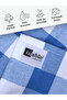 Serina 4-Piece Checkered Set, Kitchen Drying Cloth, Nutrition Cover, American Service, Blue Set 45X70Cm - 3