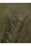 Oversize Crop Jacket with Faux Fur Collar, Zipper Closure, Washable, Pocket Detail - 6