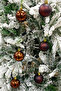 Christmas Tree Ball 3 Pieces Shiny 3 Pieces Matte Total 6 Pieces 6 cm Size - 3