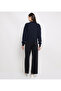Women Regular Fit Long Sleeve Off-Shoulder Blue Sweatshirt Ww0Ww44167-Dw5 - 3