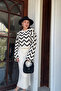 Patterned Blouse Dress Combination Knitwear Casual Double Set - 6