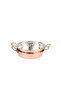 Copper Plate Breakfast Snack Bowl Set of 2 Pan Look 10 cm