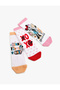 Minnie Mouse Printed 3-Piece Licensed Socks Set