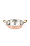 Copper Plate Breakfast Snack Bowl Set of 2 Pan Look 10 cm - 2