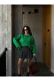 Benetton Green Oversize Crew Neck Soft Knitwear Sweater 26046 - 5