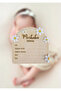 Baby Hello World Newborn Photography Memory Card with Natural Wood and Daisy Pattern