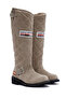 Beige Laconia Hi Zippered Women's Leather Boots - 025g100074 - 5