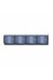 Italy Composable Midnight Blue Paslanmaz Çelik 4 Adet Link