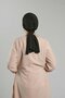 Khaki Practical Ready-To-Wear Hijab Bonnet Cut Fiber Plain 2111_09 - 5
