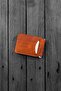 Men's Tan Wallet Card Holder with Natural Money Clip, Gift Boxed Genuine Leather Wallet Card Holder |   Long - 3