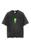 Washed Billie Eilish Printed Unisex Oversize Vintage T-Shirt - 2